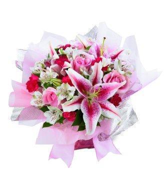 Pink Stargazer Lily Bouquet