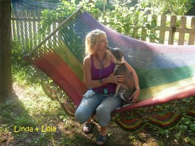 Linda Lukens & her dog "Lola"