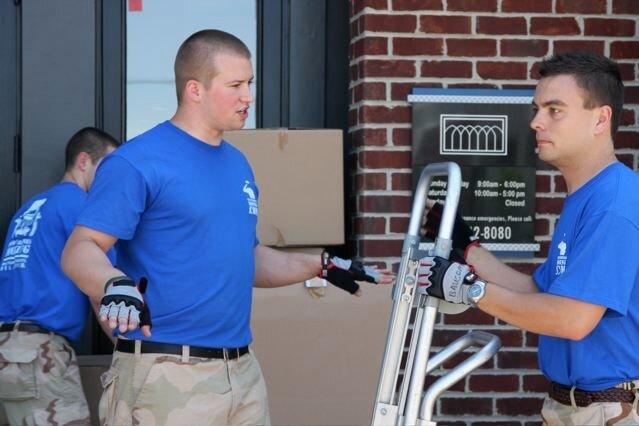 Two Marines Moving