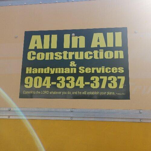 All in All Handyman and Construction Services