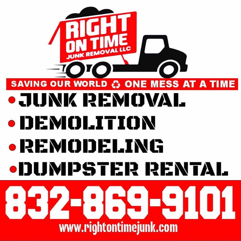 Right on time junk removal