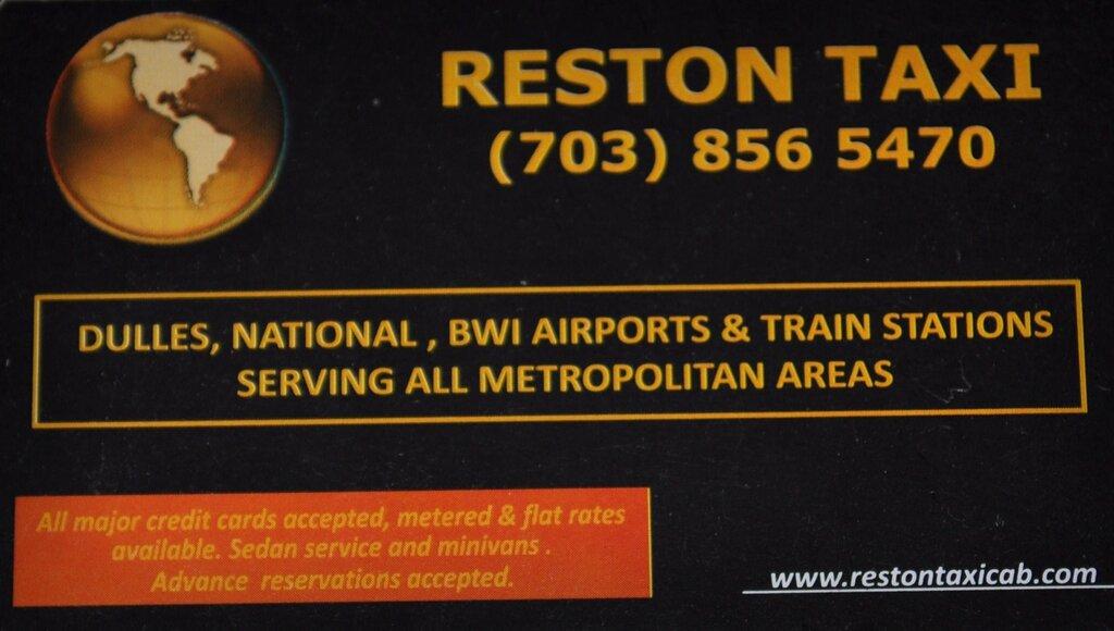 Reston Taxi 703-856-5470