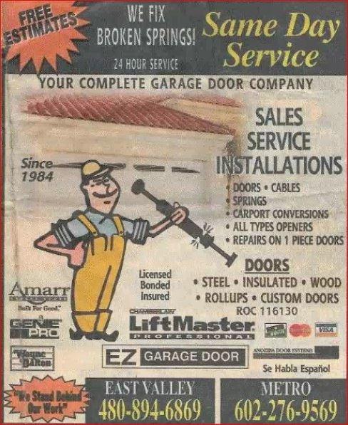 E Z Garage Doors