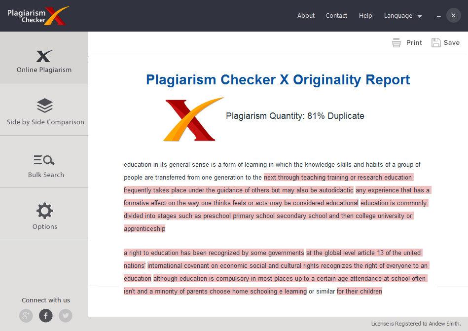 Plagiarism Checker X LLC