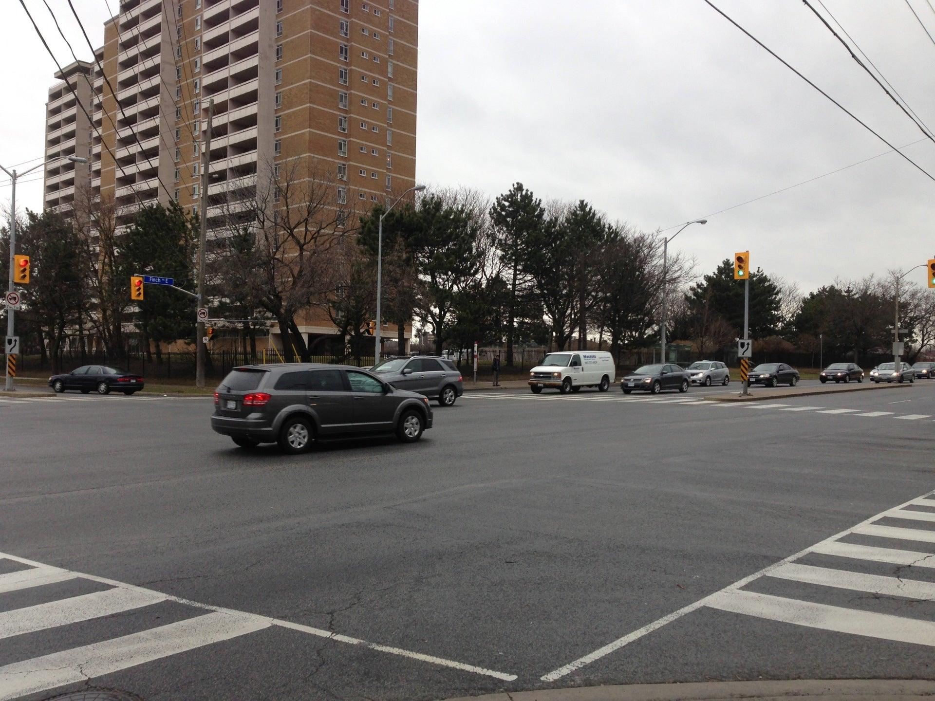 Finch Ave East at Pharmacy Ave