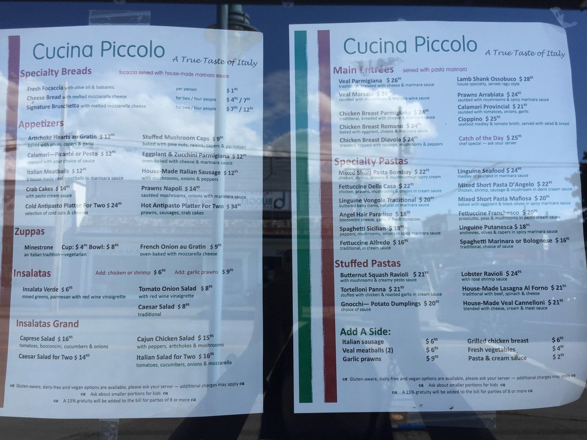 Cucina Piccolo Restaurant