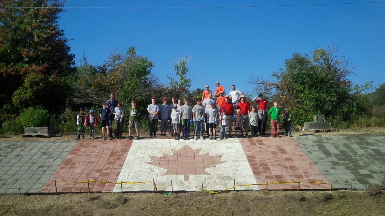 66th Scouts Canadian Flag on VMP