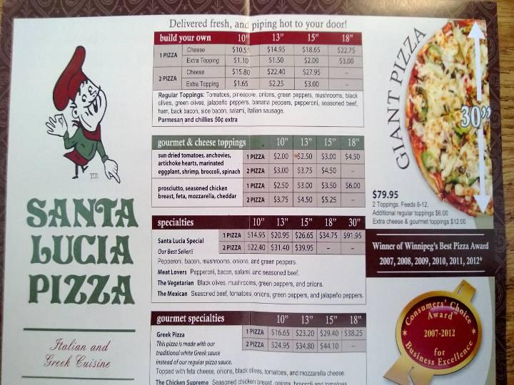 Santa Lucia Pizza