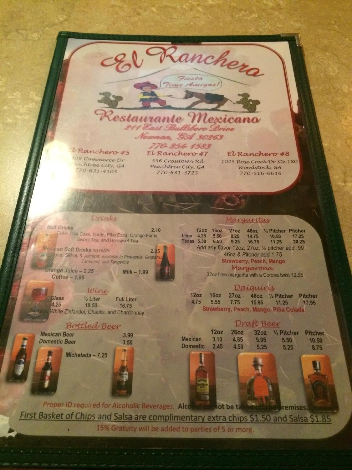 El Ranchero Restaurante Mexicano