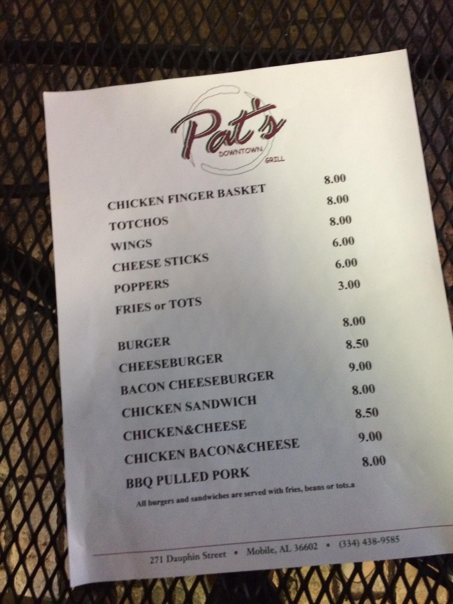 Pat's Downtown Grill