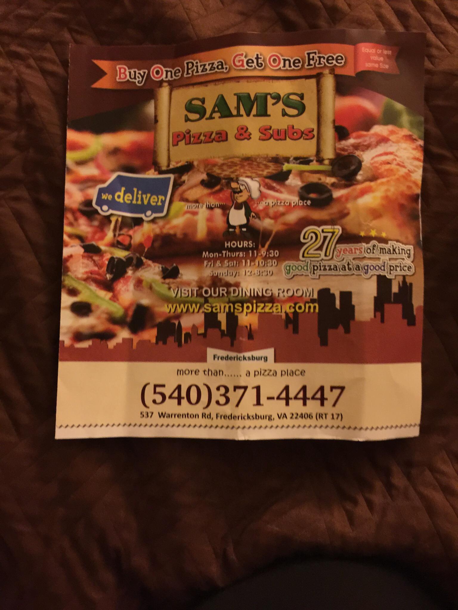 Sams Pizza Subs