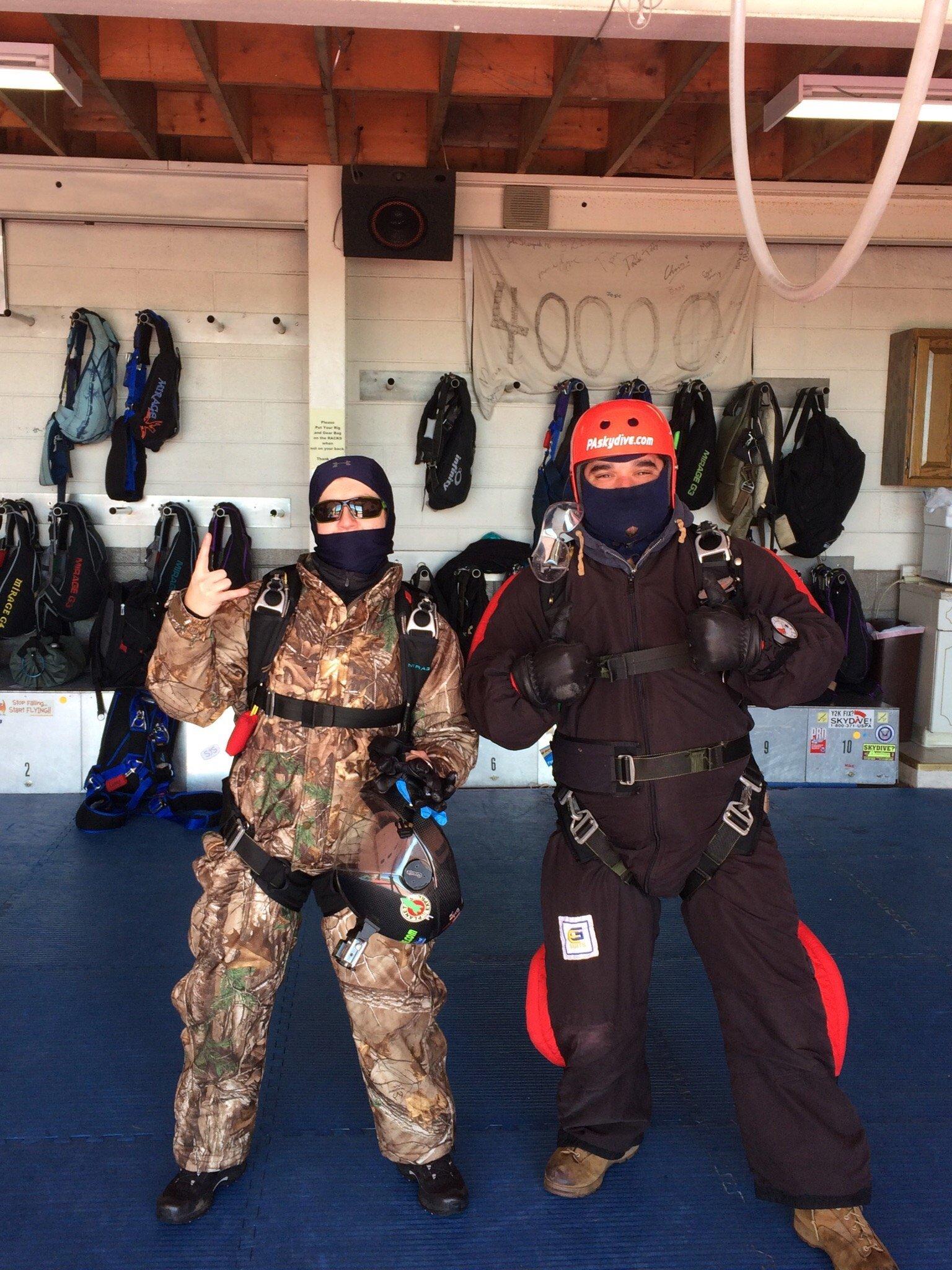 Above the Poconos Skydivers