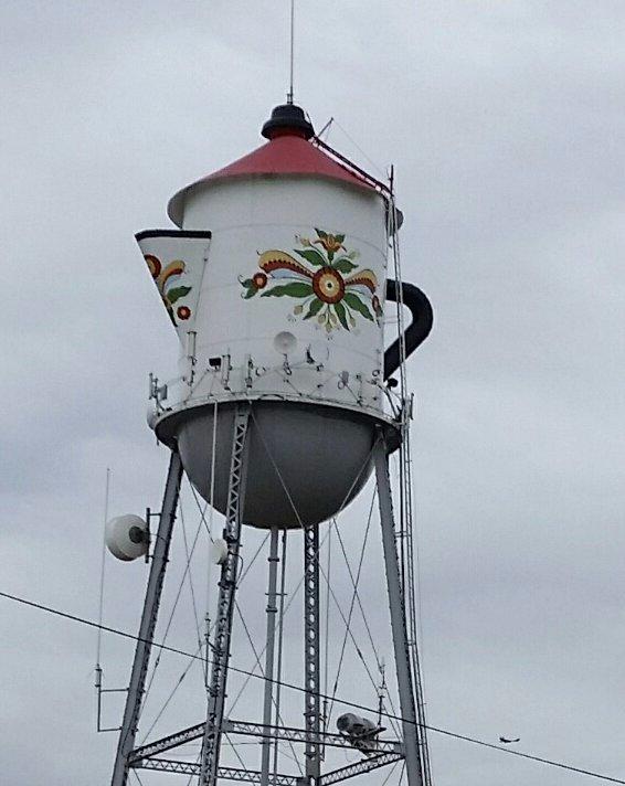 Swedish Coffee Pot Water Tower & Public Park