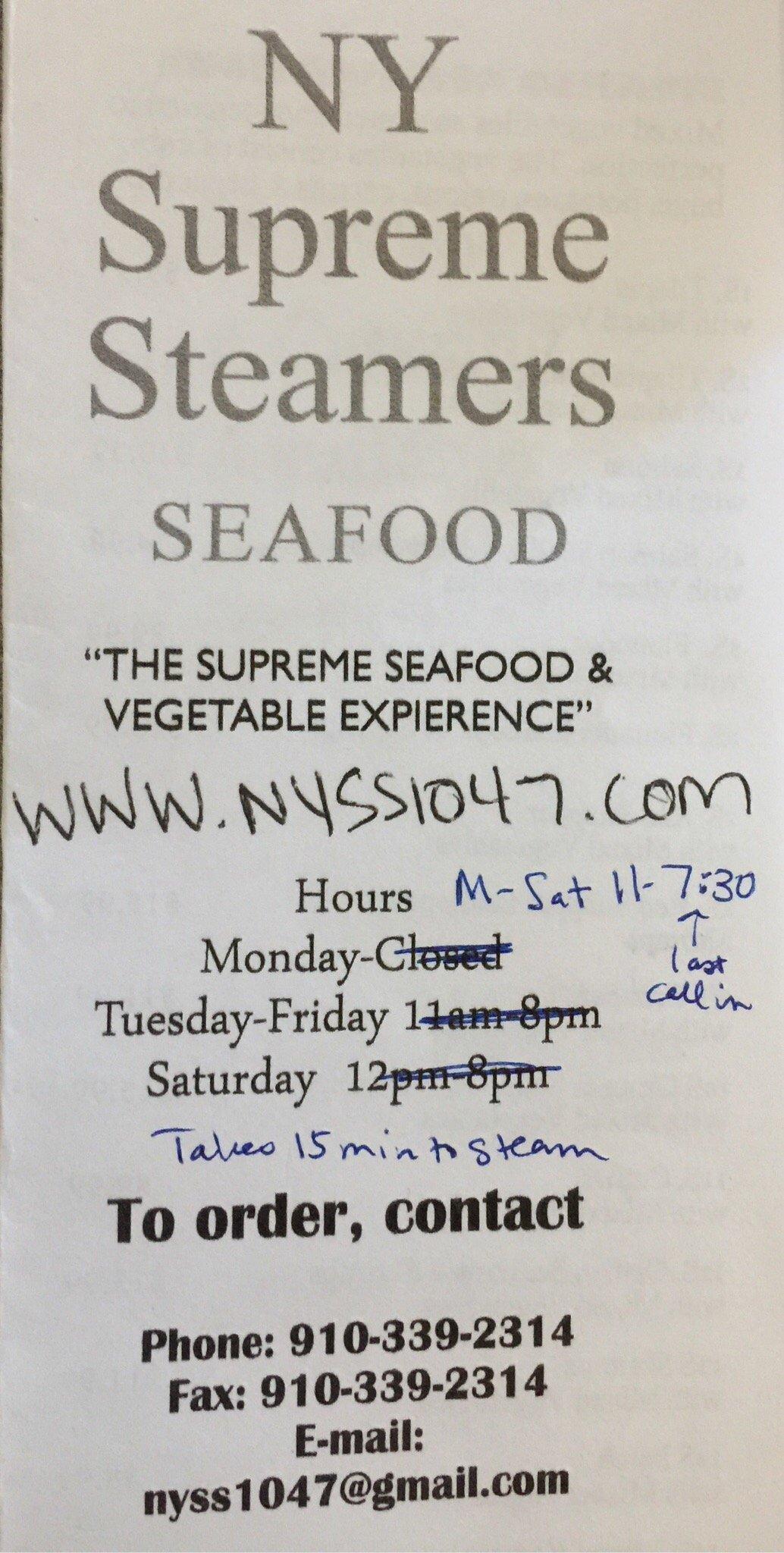 NY Supreme Steamers