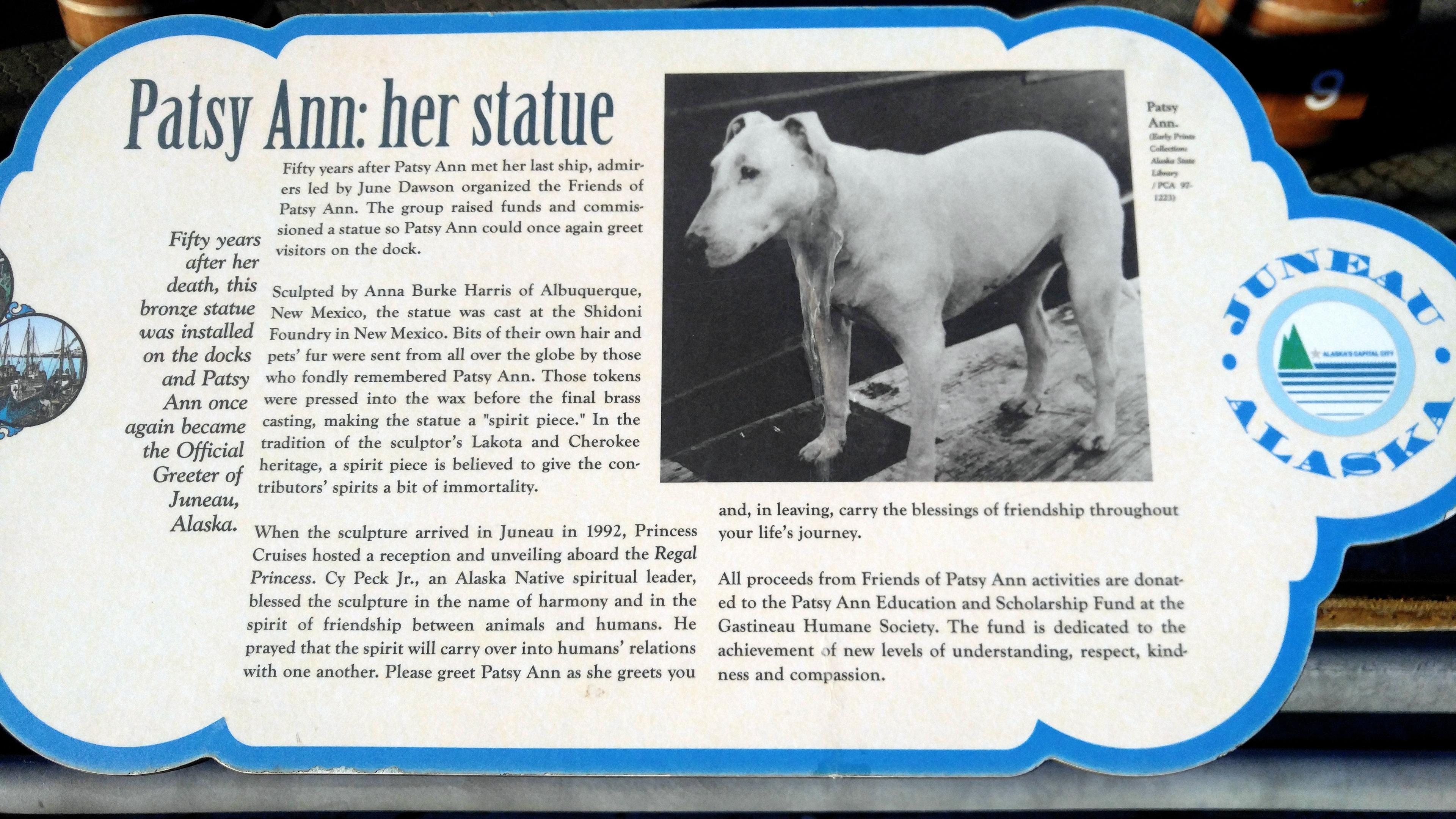 Statue of Patsy Ann, the Dog