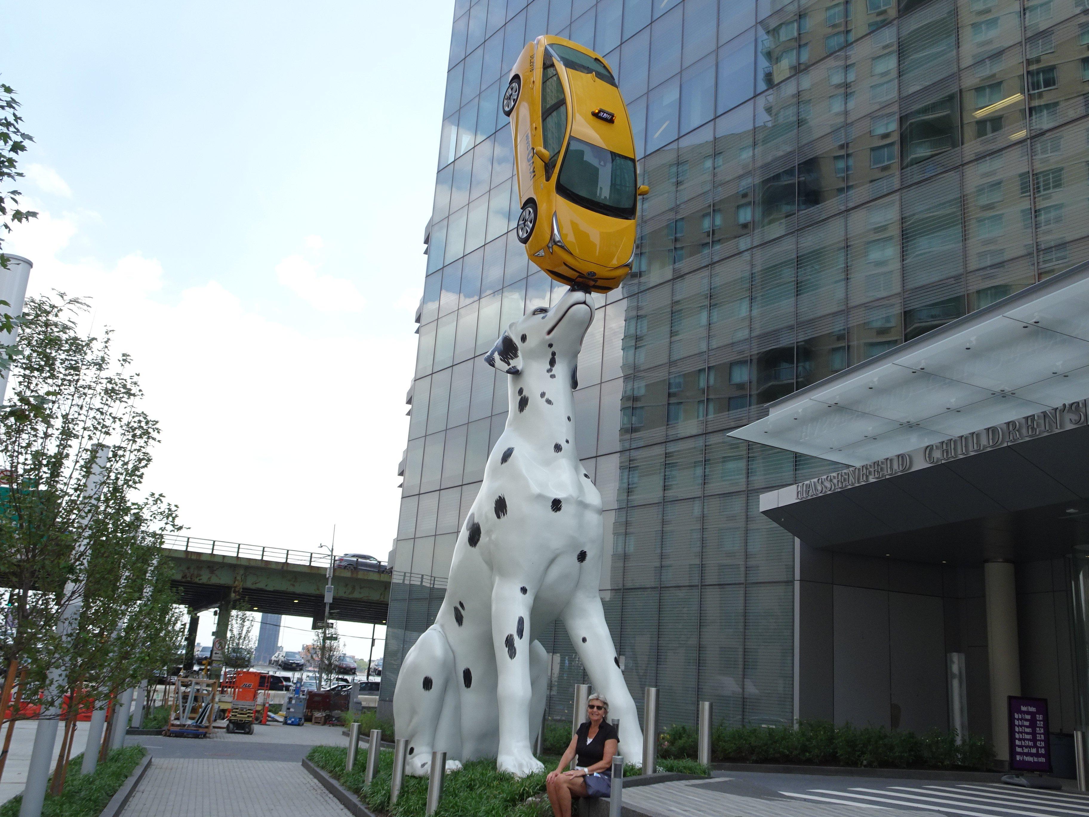 Dalmatian and Taxi Sculpture