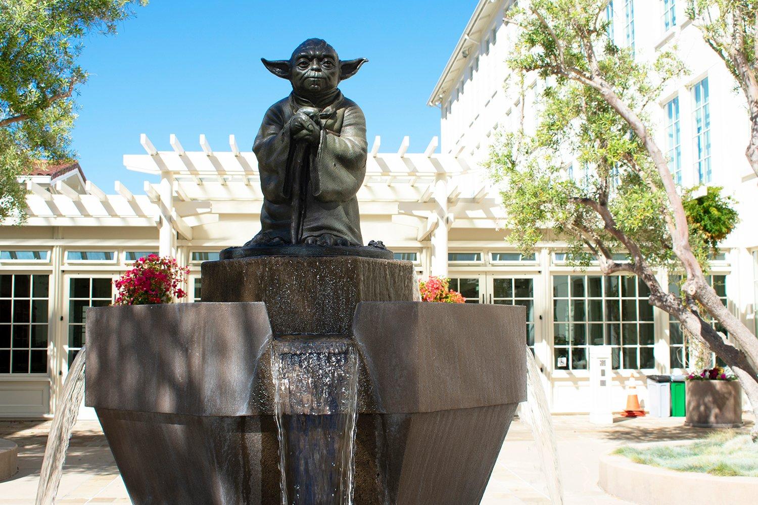 Yoda Fountain at Lucasfilm