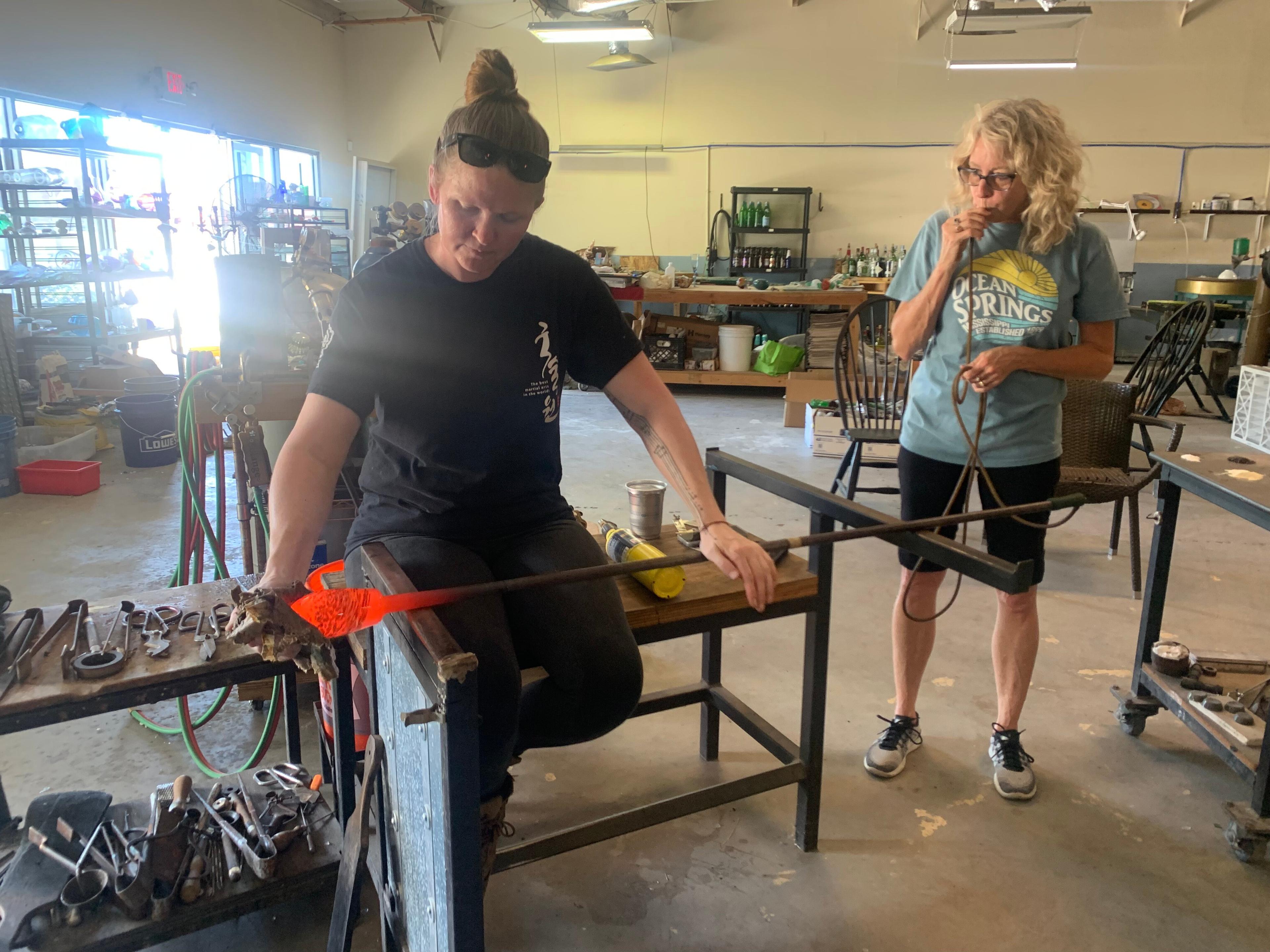 Swamp Girl Glass Blowing