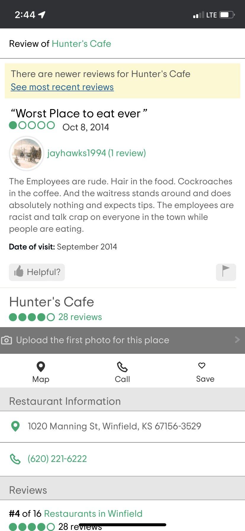 Hunter's Cafe