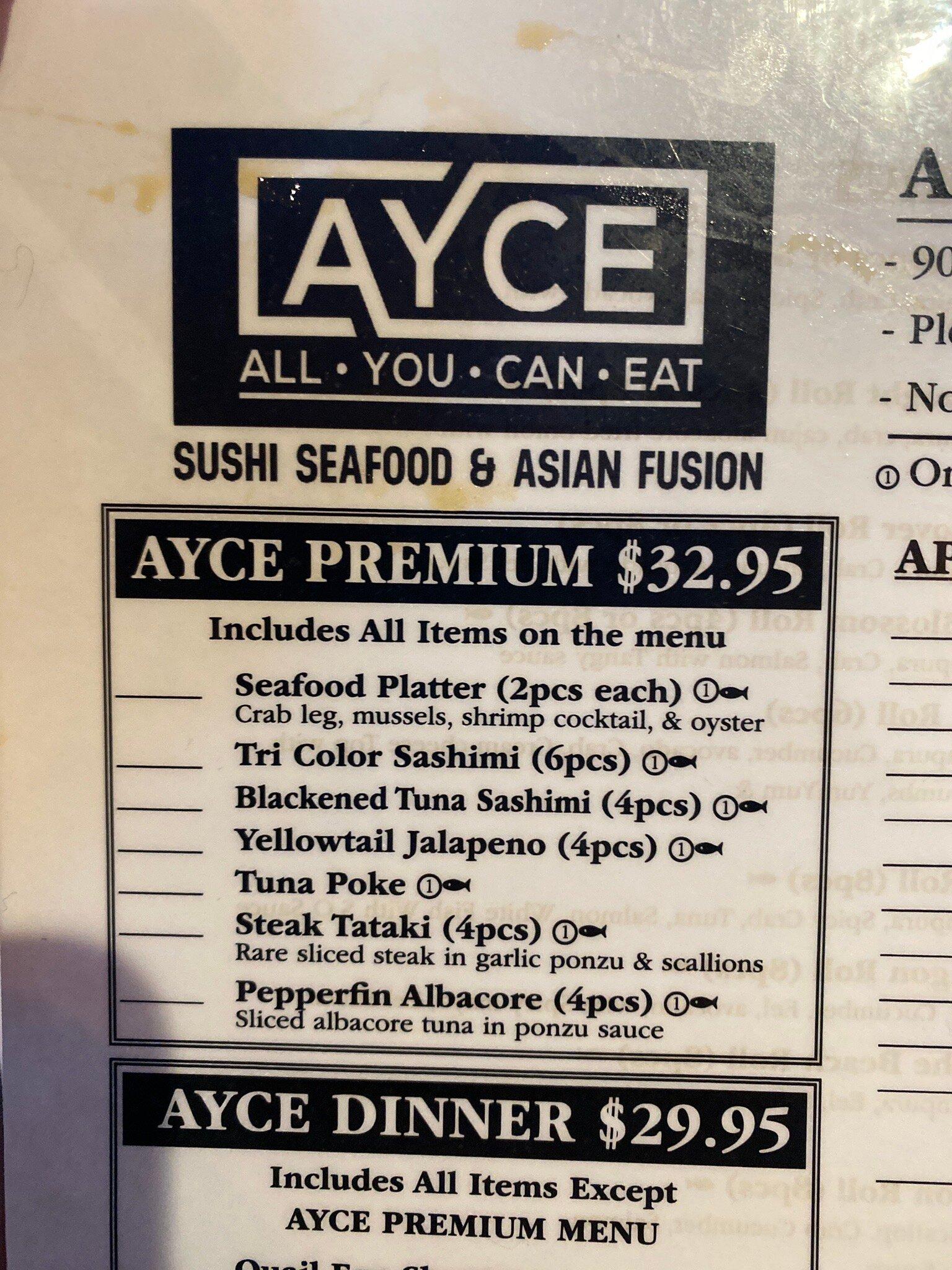 AYCE Sushi & Asian Fusion