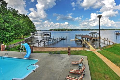 Waterfront Lake Norman Duplex with Pool & Boat Dock!