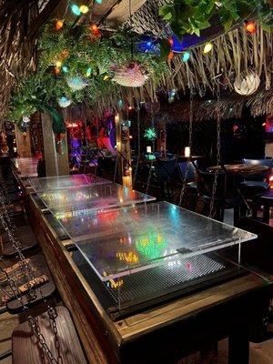 Swings and lite brite bar