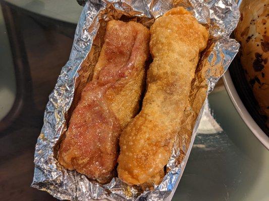 I loved the hot and crispy corned beef egg roll.