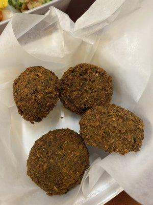 Freshly fried Falafel