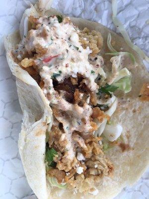 Oyster taco