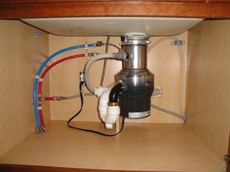 Kitchen sink plumbing job