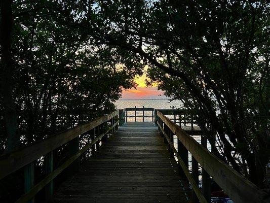 Friday morning at 6:30 at the Rotary Club Boardwalk on the Indian River