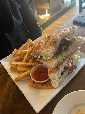 Grilled chicken on focaccia was probably the winner!