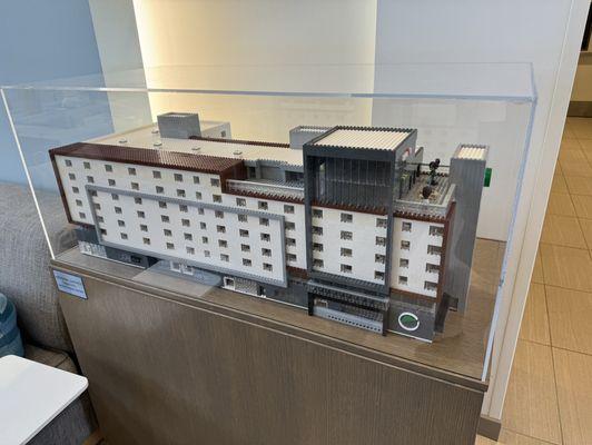 Lego model of hotel