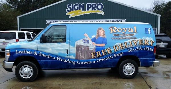 Full wrap on full-size van