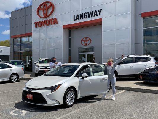 Brand new 2020 Toyota Corolla which we just purchased today.