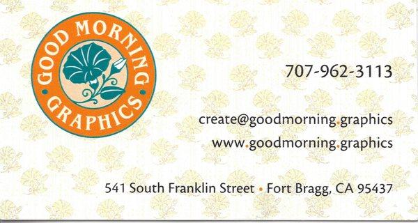 [New Address] Good Morning Graphics Business Card