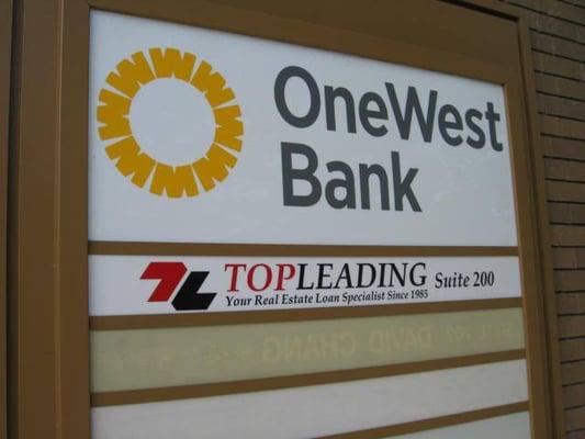 Top Leading Financial, Inc. locates at the 2nd floor (Suite 200) of "One West Bank" professional bank building.