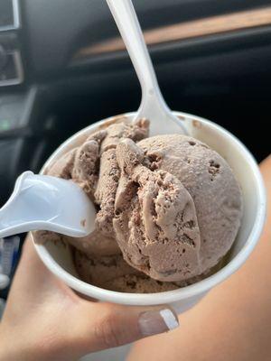 Dark chocolate ice cream 12oz : $5