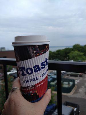 I got the milky way mocha at Roast and Toast, took it to go and enjoyed with a view!