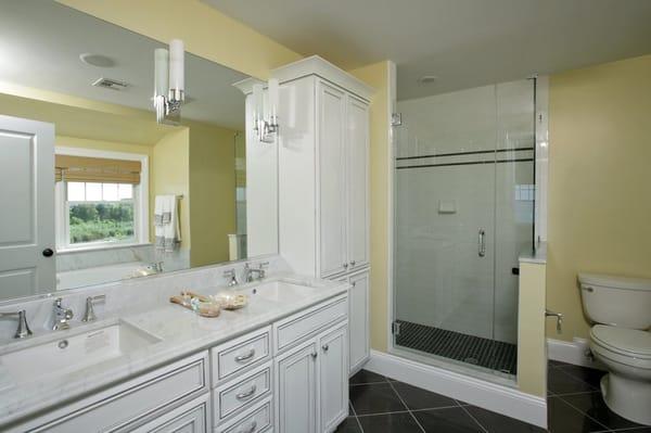 Fieldstone Cabinetry, Safecoat paint, Crossville tiles and Caroma sinks