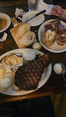 Prime Rib and Brisket dinners