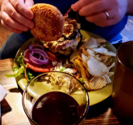 Turkey Brie Burger at Coach House Bar and Grill