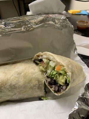 This is a California burrito. Not what I expected.