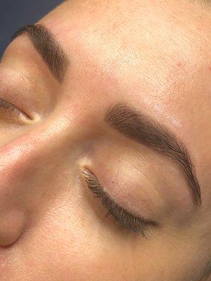 Brow wax and shaping