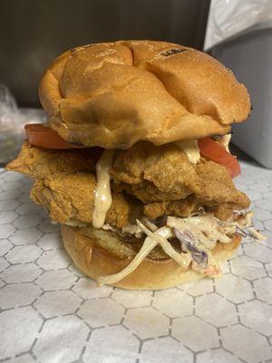 Spicy chicken sandwich