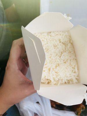 Steamed rice