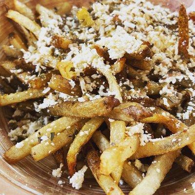 Feta fries with Greek vinaigrette