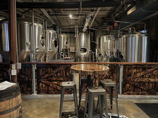 Where the magic happens! They'll have their own brewed beer in June! (It takes time to make it, for those that don't know)