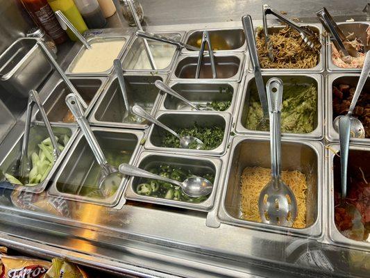 Poke bowl and Mexican ingredients