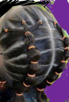 Rubber band hair styles